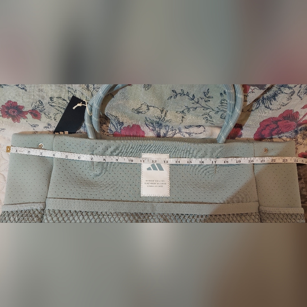 adidas Light Gray Mesh Tote Bag - Picture 9 of 13